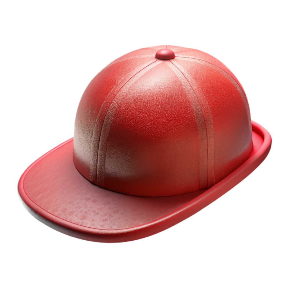 serene classic Hip Hop Cap Side View Red Isolated on Transparent Background high resolution png