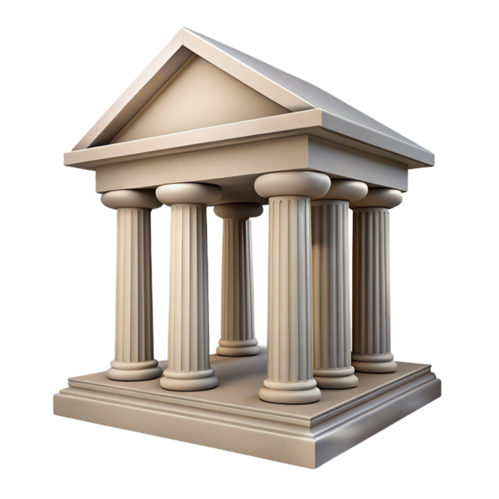 beautiful vintage Historical Building Colonnade with Multiple Columns exclusive png