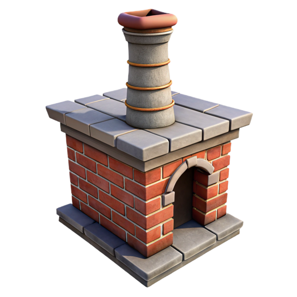 stunning abstract Historical Building Chimney Transparent Background Brick Detail high resolution png