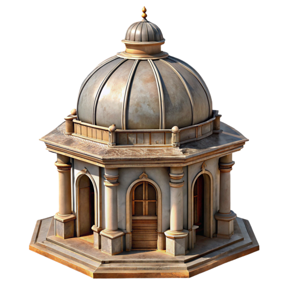 stunning artistic Historical Building Cupola Transparent Background Architectural Detail high quality png