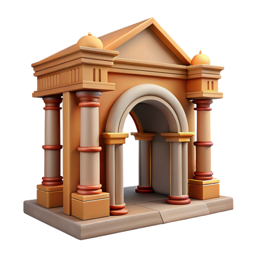 stunning traditional Historical Building Entrance with Grand Archway exclusive png