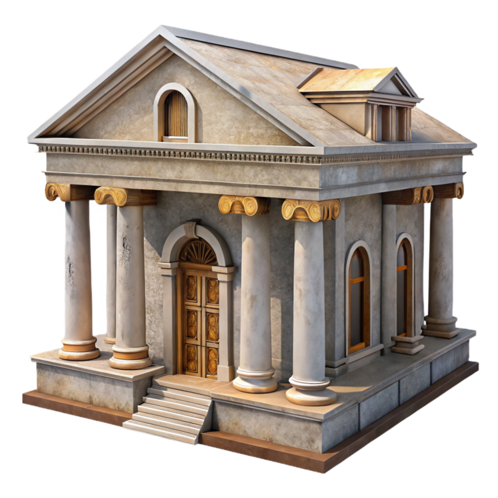 beautiful abstract Historical Building Facade Architectural Drawing original png