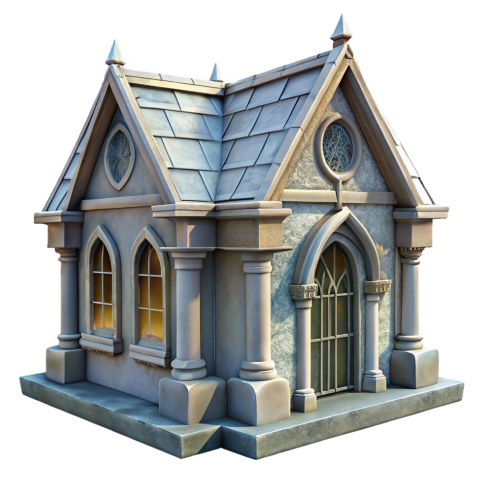 elegant modern Historical Building Gable Transparent Background Architectural Detail png