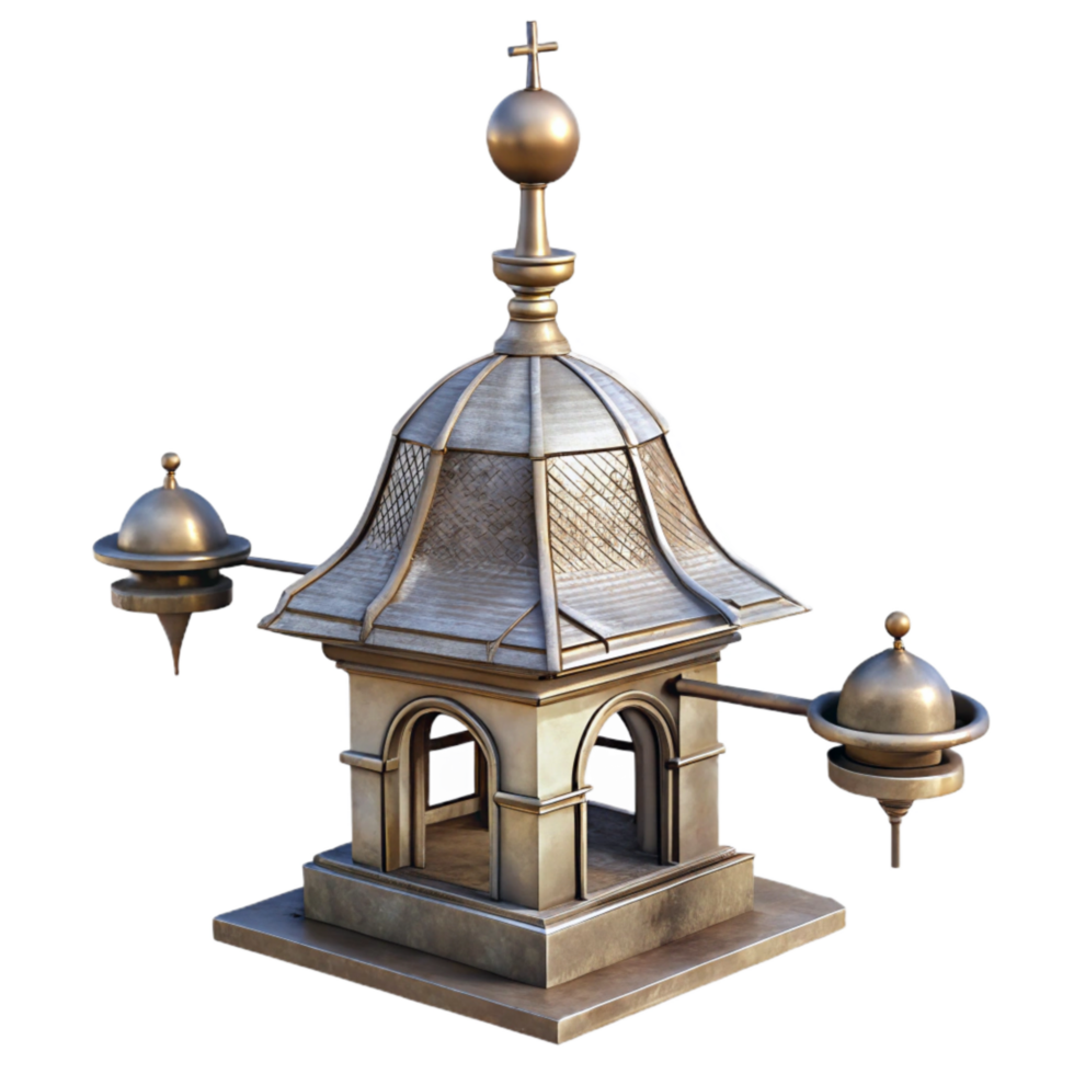 stunning creative Historical Building Weathervane Transparent Background Metal Design original png