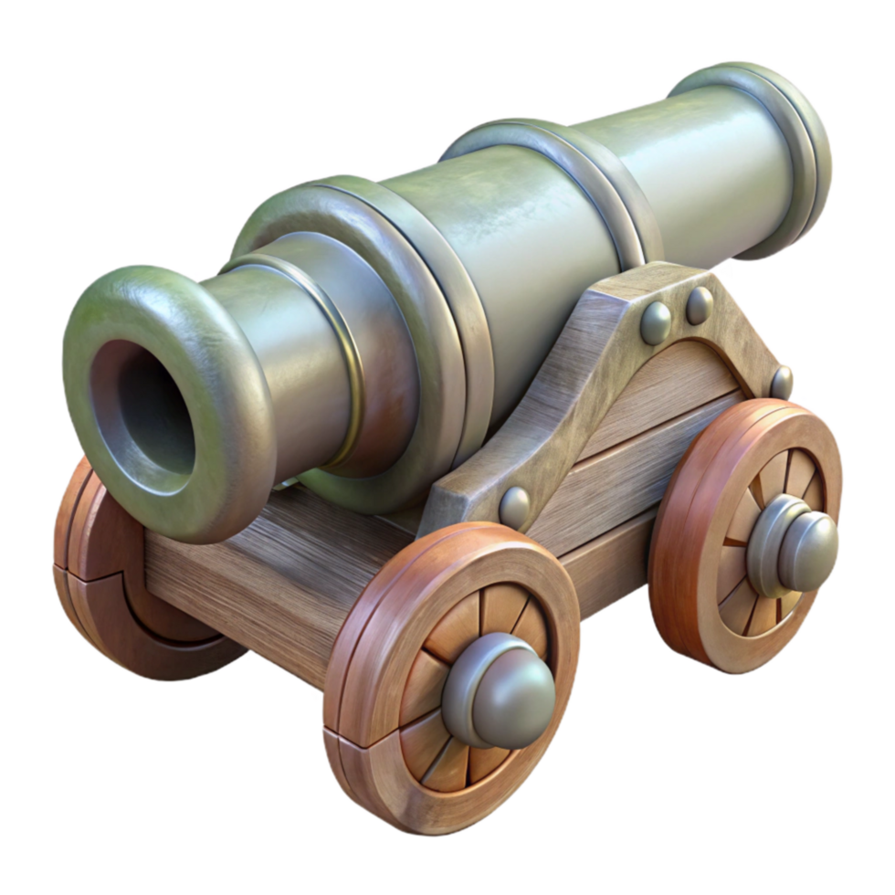 dramatic abstract Historical Cannon Front View Transparent original png