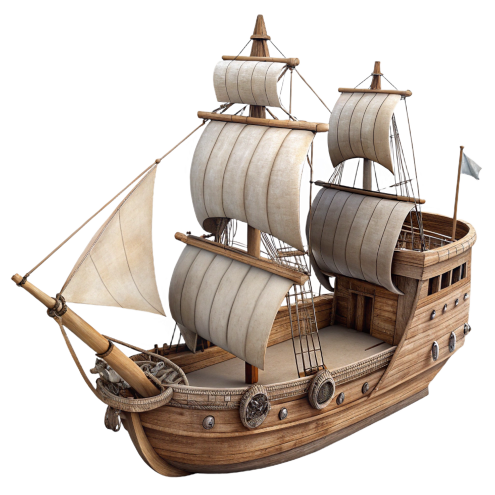stunning creative Historical Ship at Sea Transparent high quality png