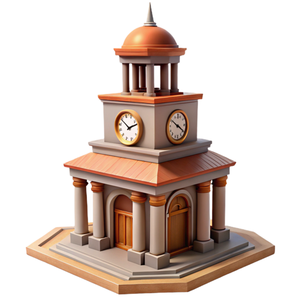 stunning creative Historic Building Clock Tower Timelapse png