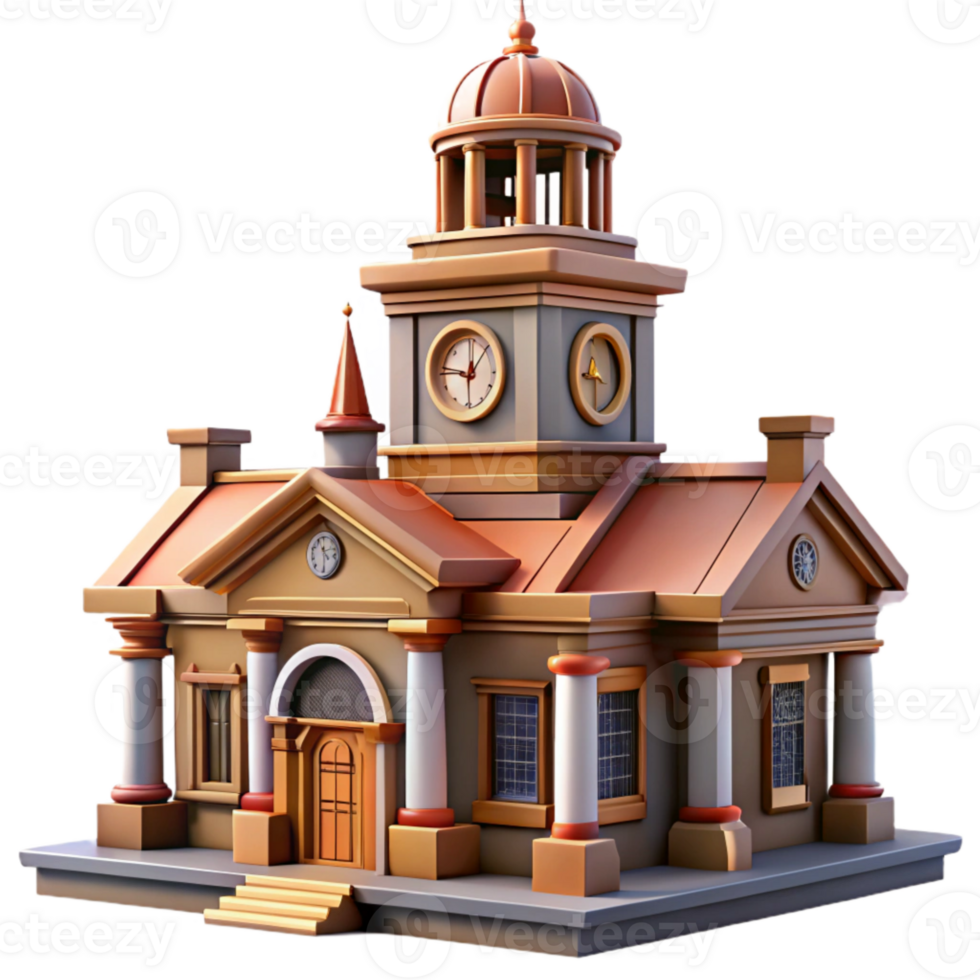 elegant contemporary Historic Building Clock Tower Timelapse high quality png