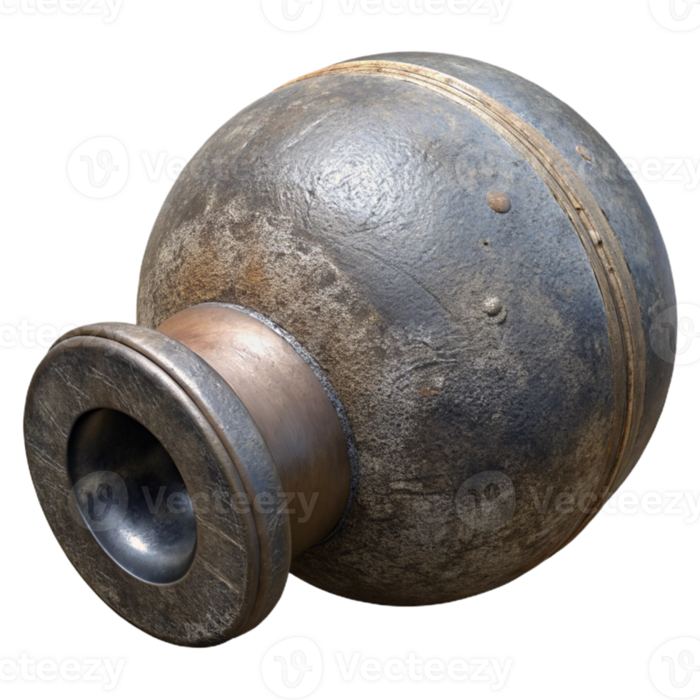 wonderful traditional Historic Cannonball Isolated on Transparent Background detailed png