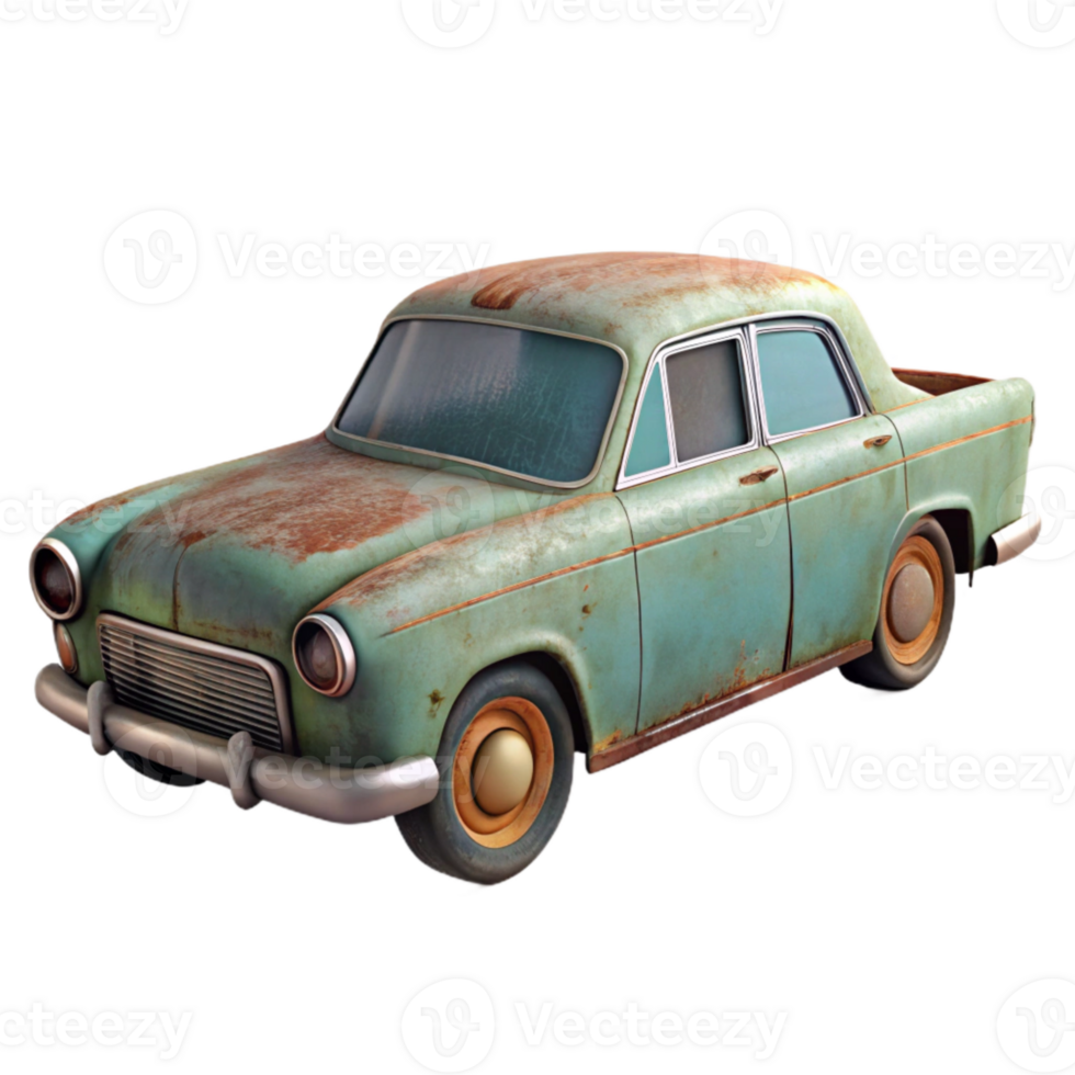 serene artistic Historic Car Classic Model Side View high resolution png