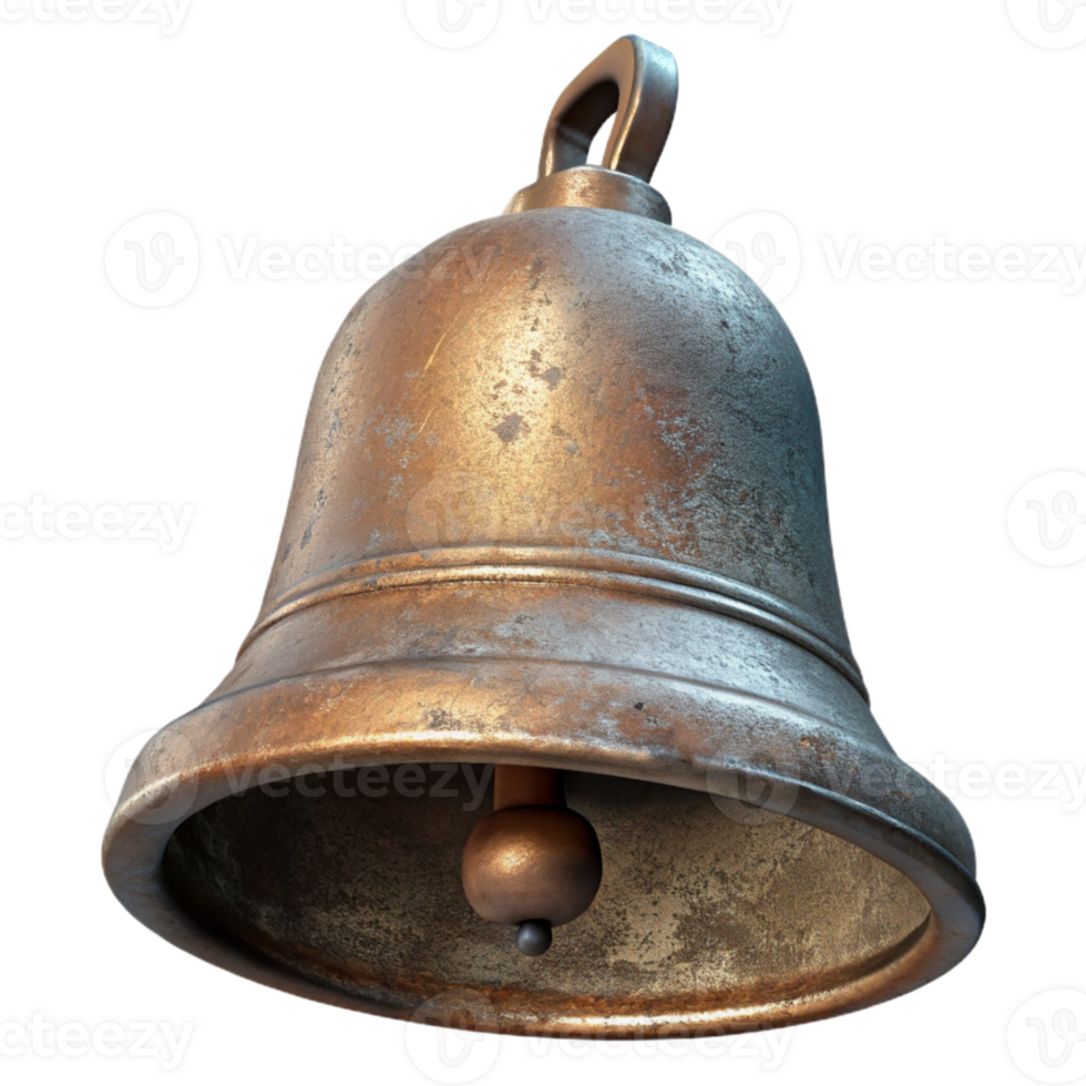 extraordinary traditional Historic Church Bell Side View Isolated exclusive png