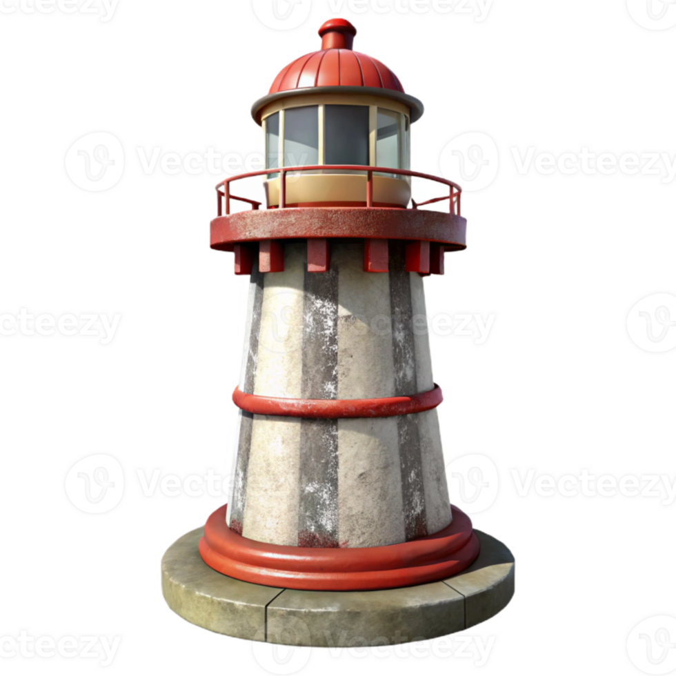 dramatic artistic Historic Lighthouse Beacon Light Isolated high quality png