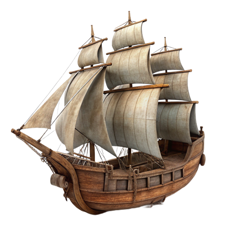 stunning creative Historic Ship Sailing Ship Silhouette high quality png