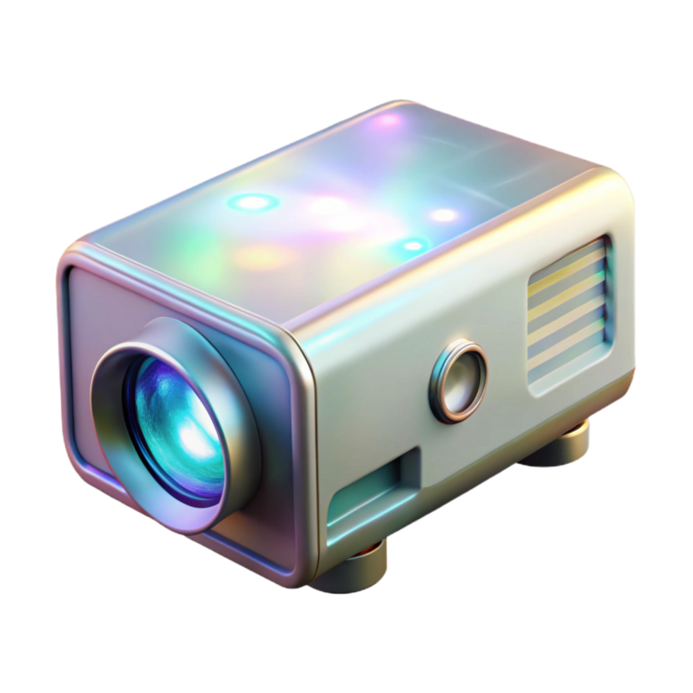 elegant creative Hologram Projector Side View Isolated on Transparent Background detailed png