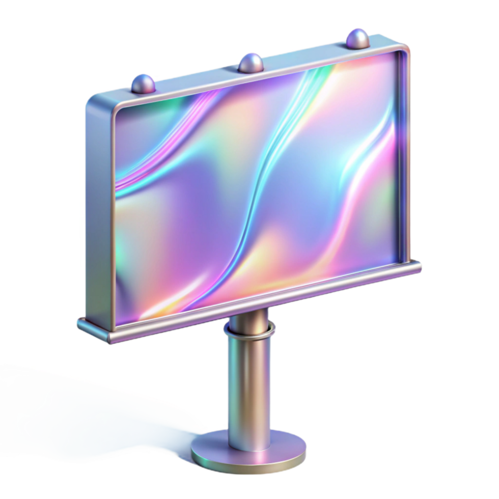 magnificent traditional Holographic Billboard Advertisement Transparent Background original png