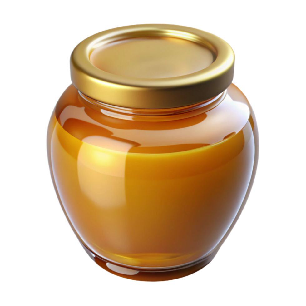 extraordinary modern Honey Jar Transparent Background Golden Honey detailed png