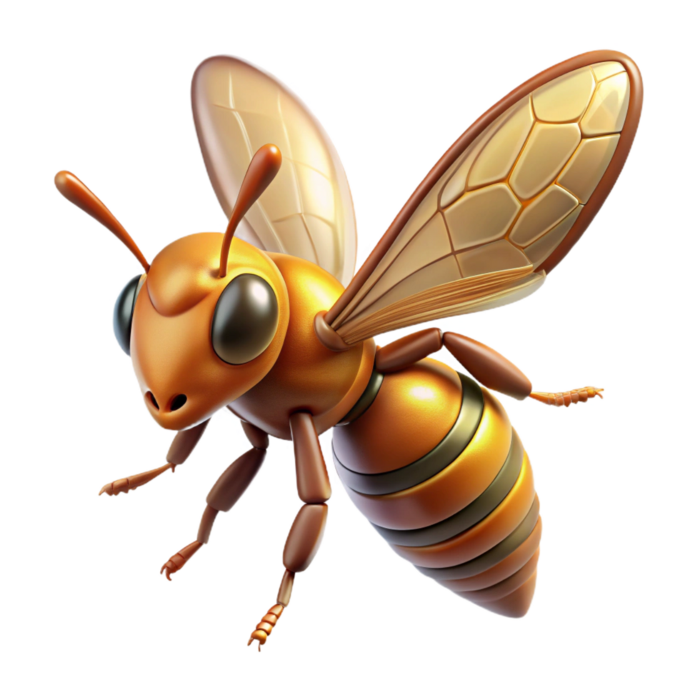 magnificent minimalist Hornet Flying Aggressively Transparent Element premium png