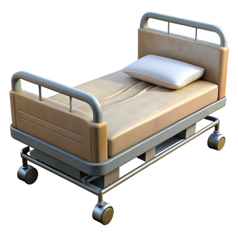 impressive classic Hospital Bed Empty White Sheets genuine png