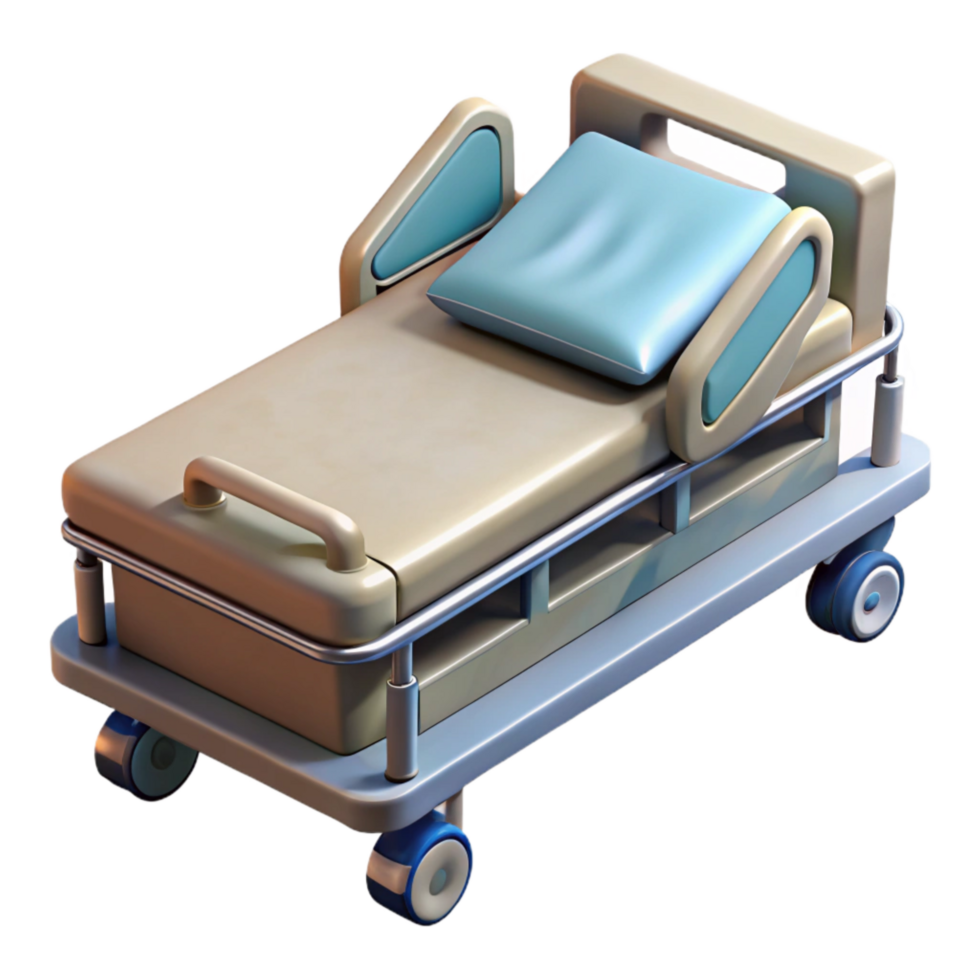 impressive artistic Hospital Bed Medical Furniture Top View Isolated high quality png