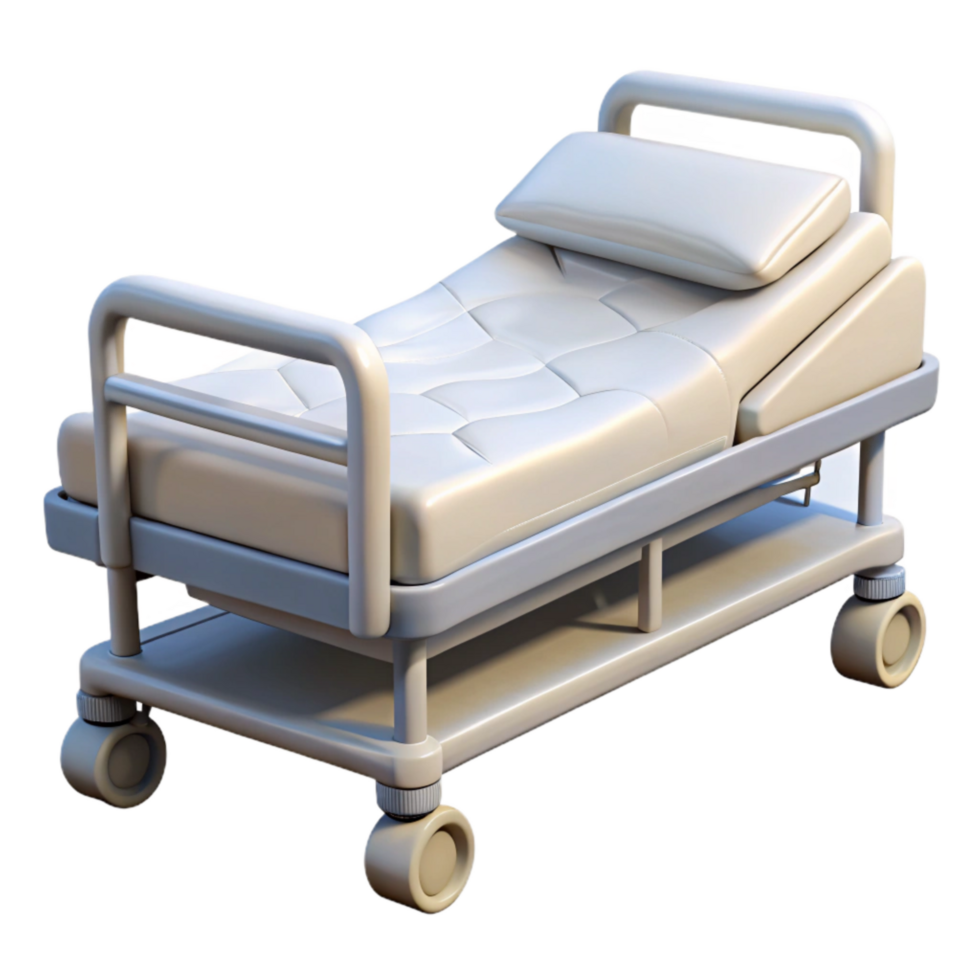 extraordinary abstract Hospital Bed White with Adjustable Frame Isolated original png