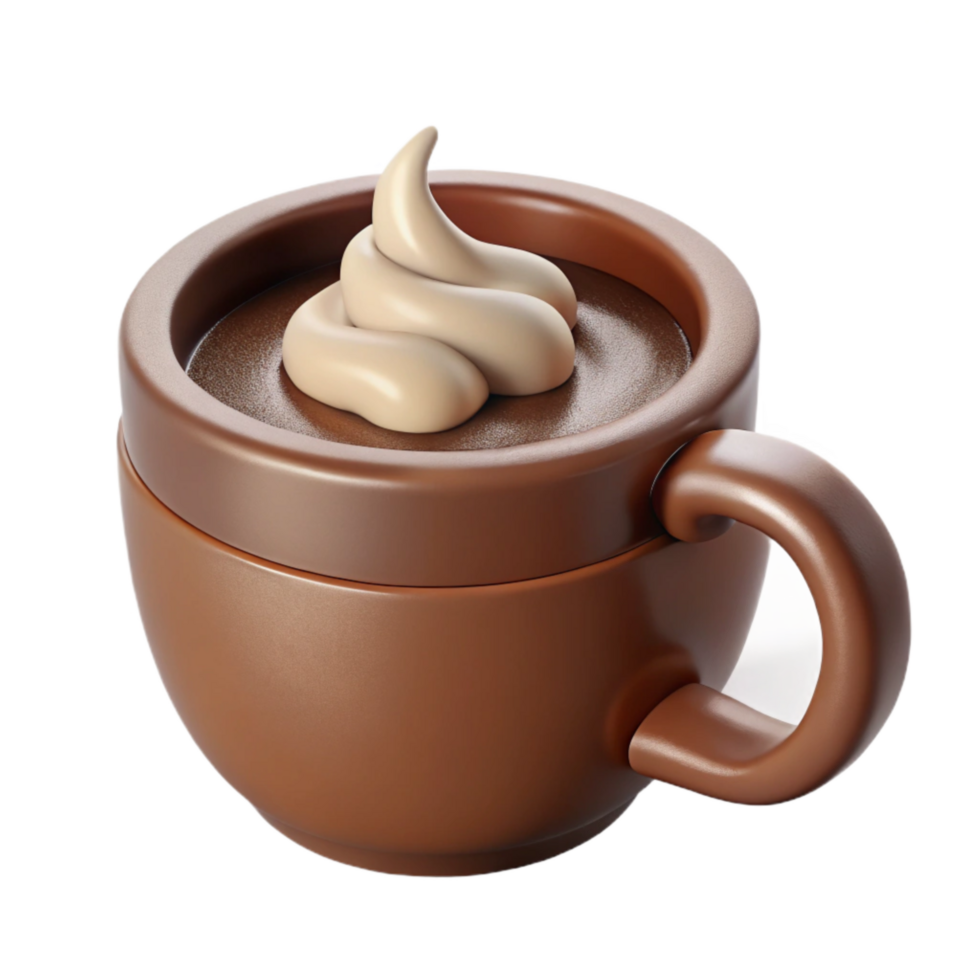 impressive modern Hot Chocolate Steaming Mug Cutout Element authentic png