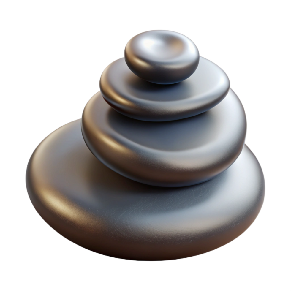 impressive abstract Hot Stone Massage Smooth Stones Transparent Background exclusive png
