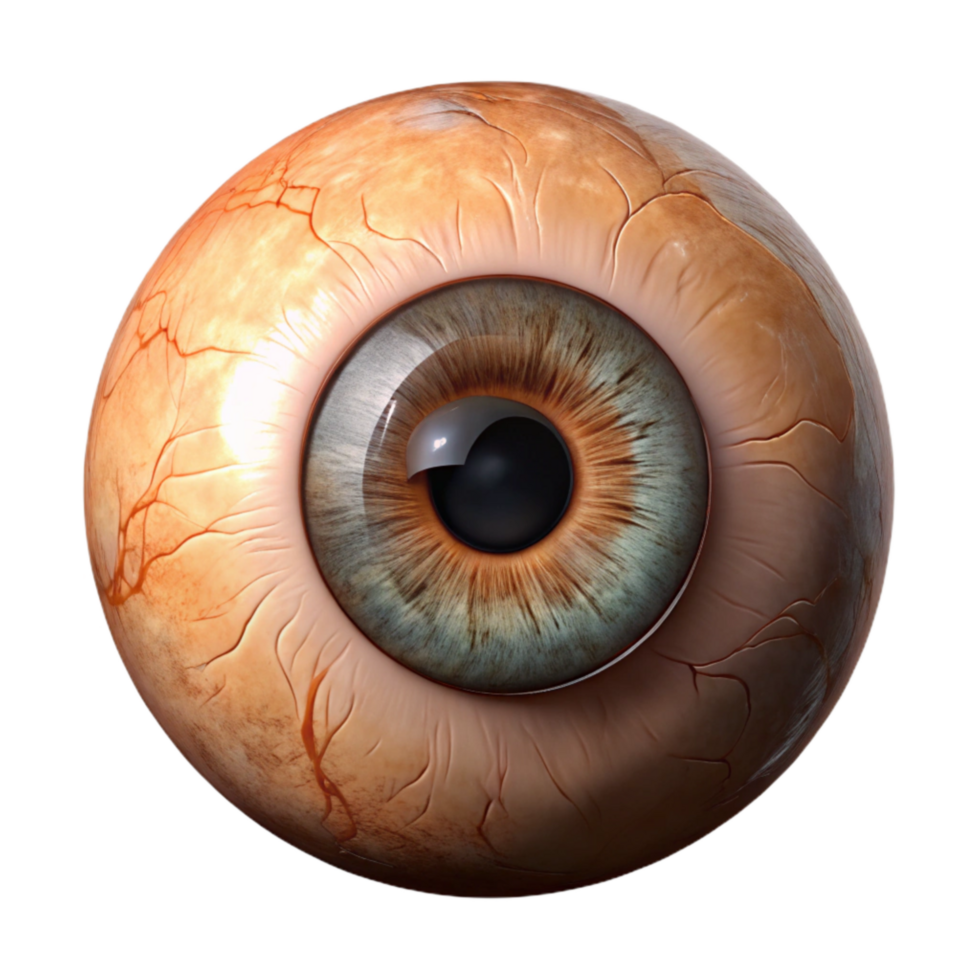magnificent abstract Human Eye Iris Detail Brown Transparent Background png