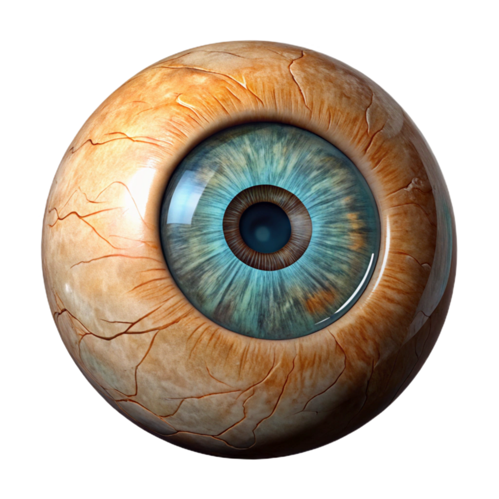 serene creative Human Eye Iris Detail Brown Transparent Background professional png