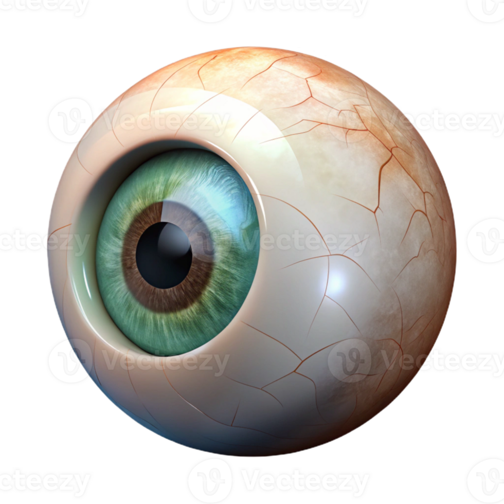 beautiful abstract Human Eye with Reflective Surface Transparent png
