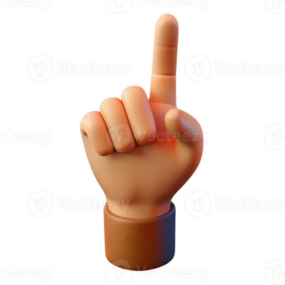 wonderful modern Human Hand Pointing Finger Up Transparent Background original png