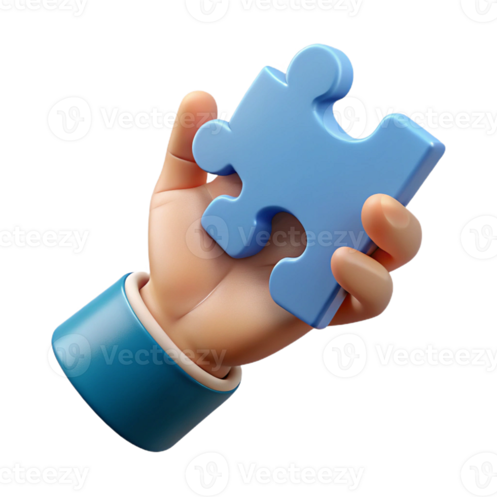 beautiful artistic Human Hand Holding Puzzle Piece Transparent authentic png