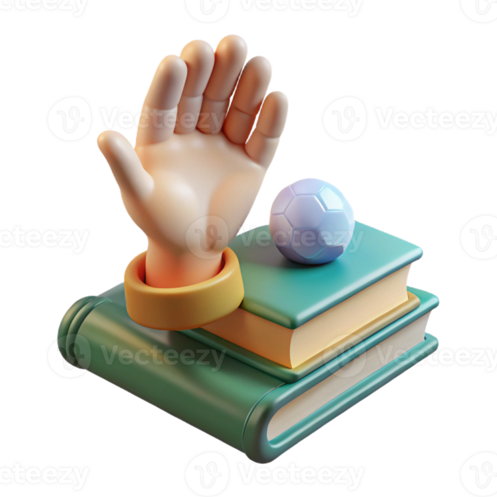vibrant abstract Human Hand Reaching for Knowledge Isolated on White professional png
