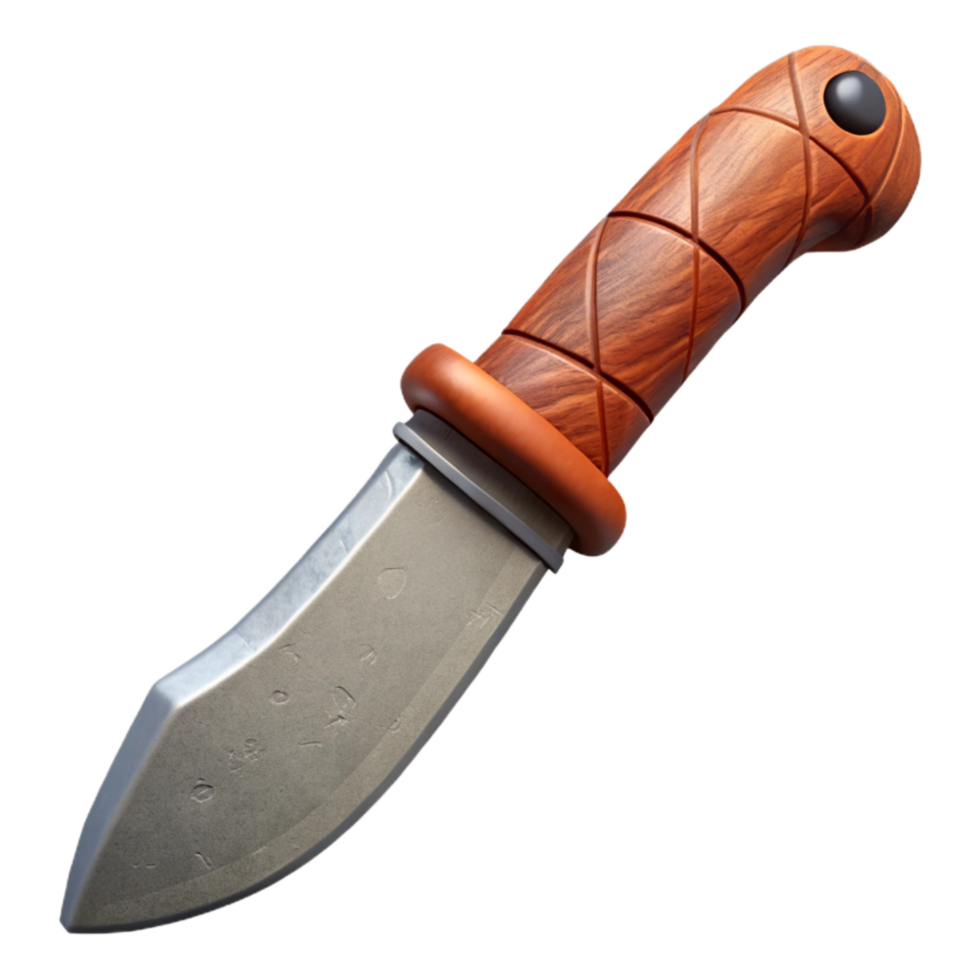 extraordinary contemporary Hunting Knife with Gut Hook Cutout authentic png