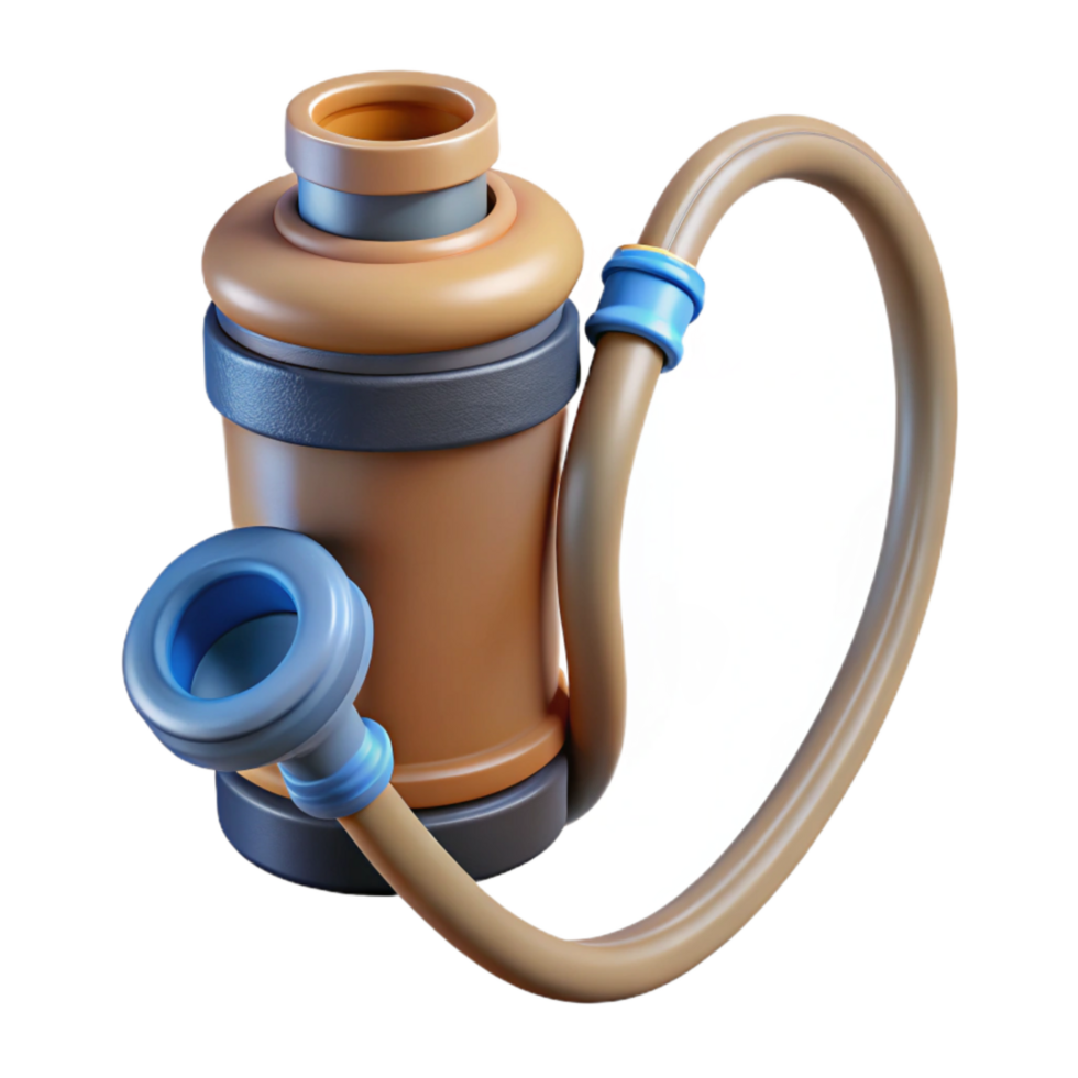 beautiful artistic Hydration Pack Drinking Tube Valve Close Up Cutout authentic png