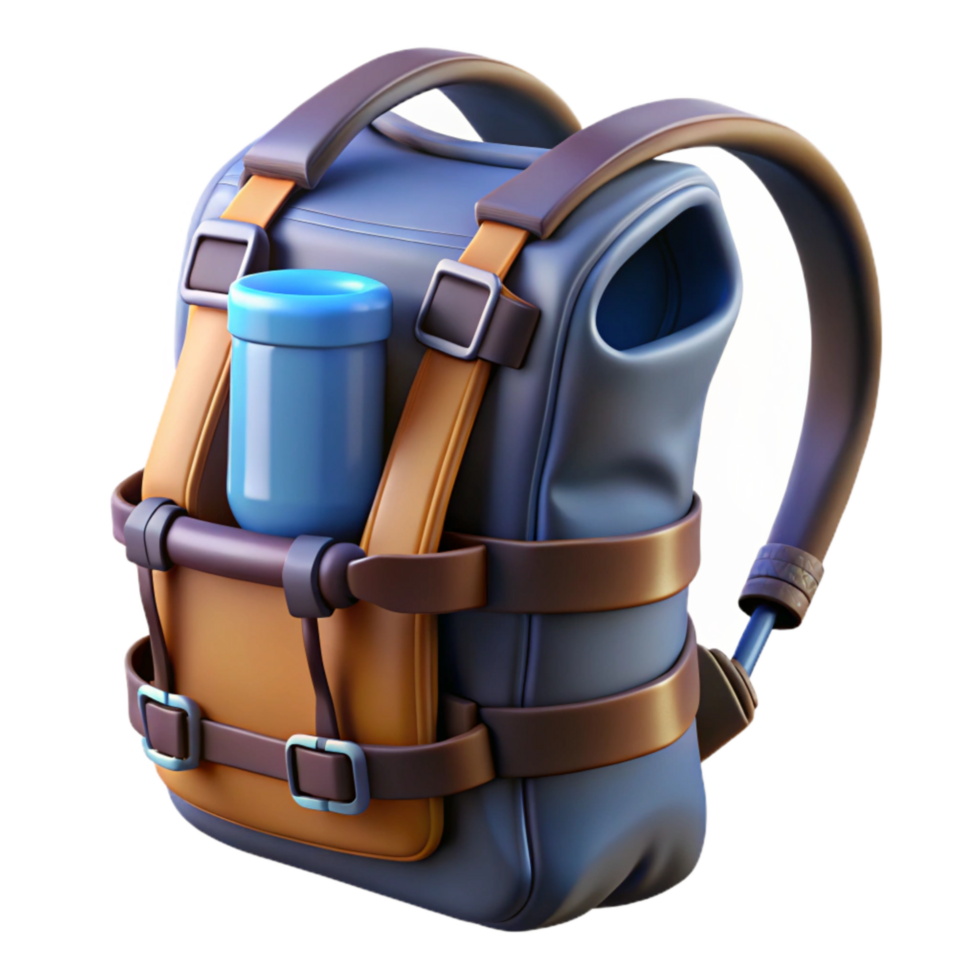 dramatic creative Hydration Pack Empty and Ready to Fill Transparent Background authentic png