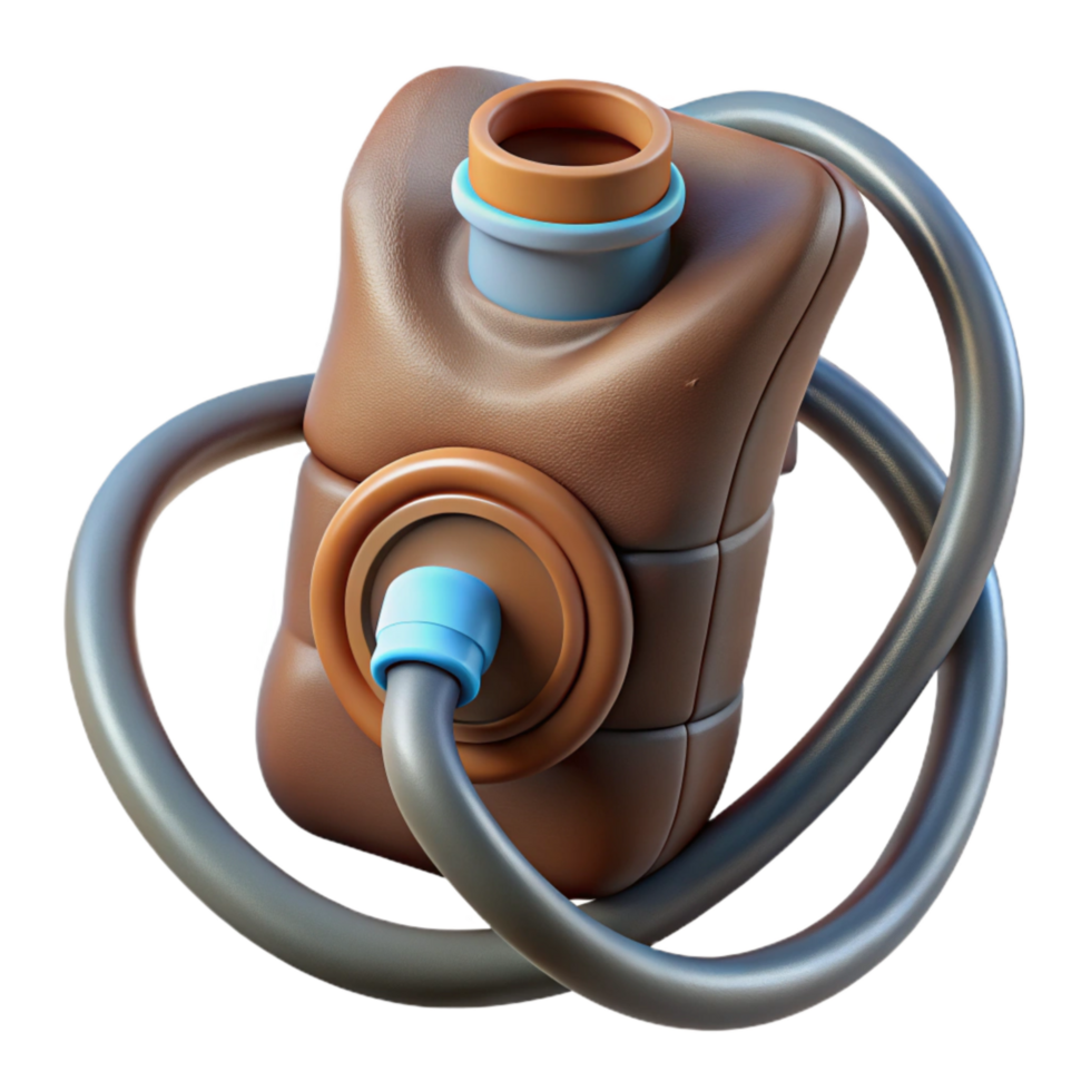 elegant contemporary Hydration Pack Drinking Tube Valve Close Up Cutout premium png