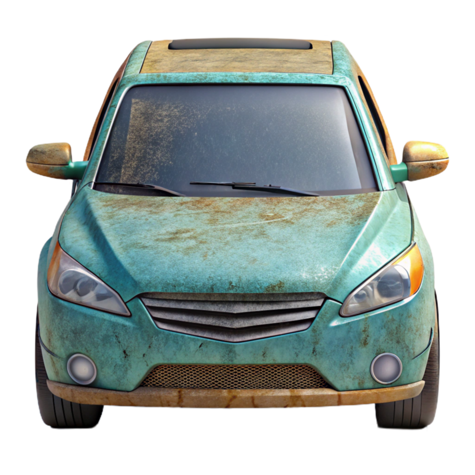 serene artistic Hybrid Car Front View professional png