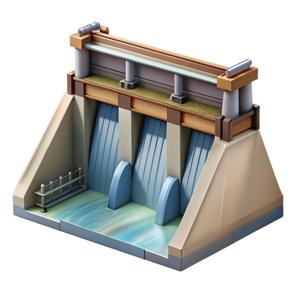 extraordinary abstract Hydroelectric Dam Front View Cutout premium png