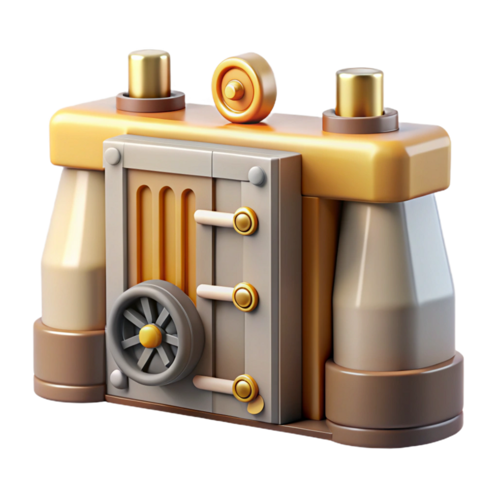 dramatic traditional Hydroelectric Dam Intake Gate Cutout with Control Mechanism exclusive png