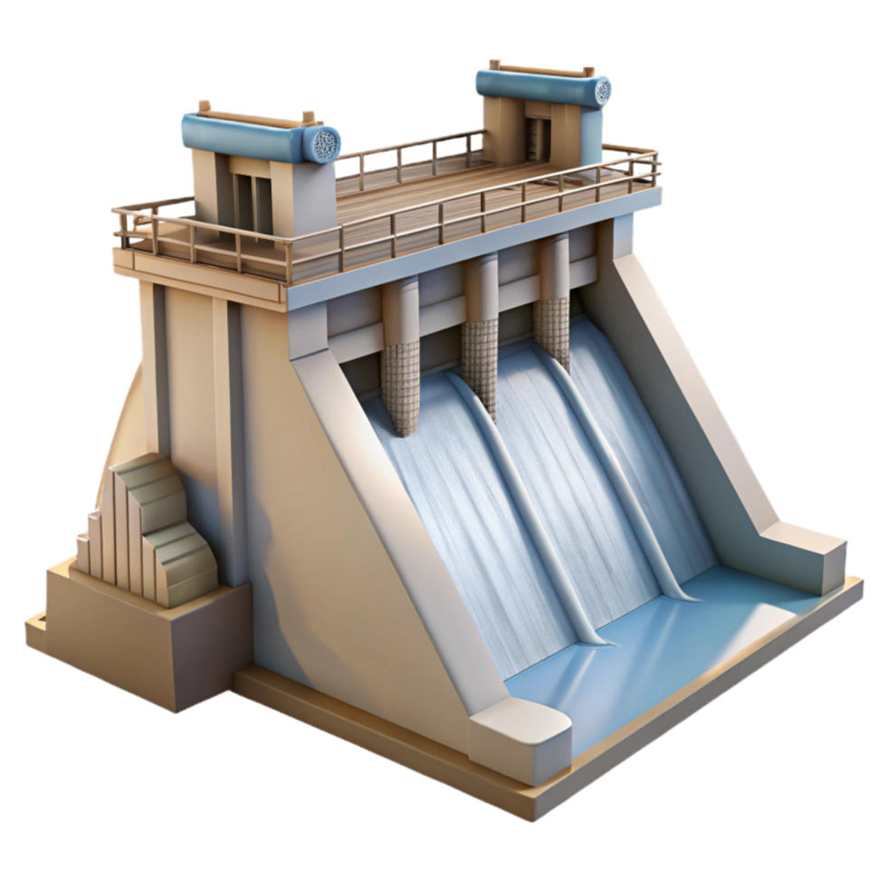wonderful creative Hydroelectric Dam Side Angle Isolated professional png