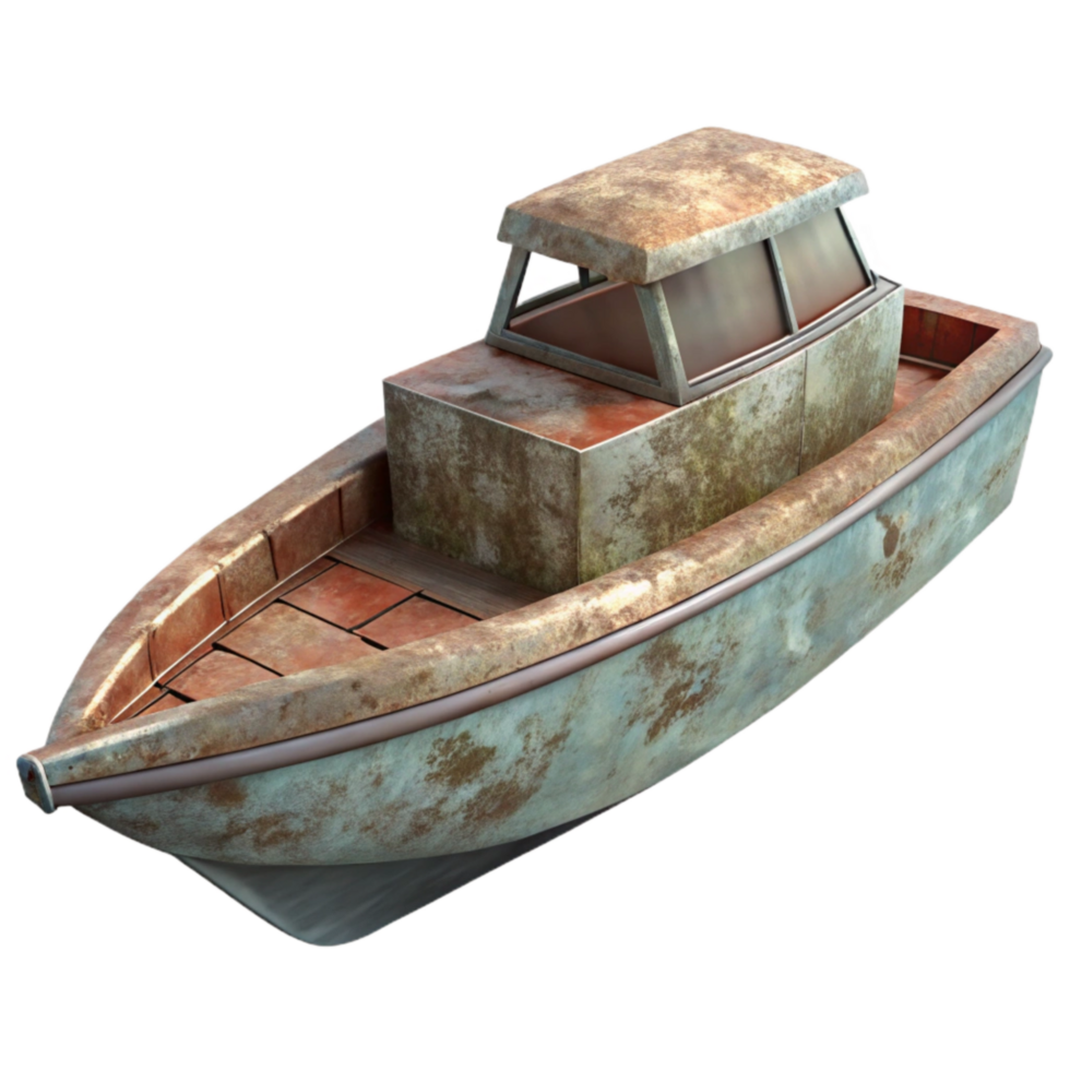 beautiful artistic Hydrofoil Boat Side View authentic png