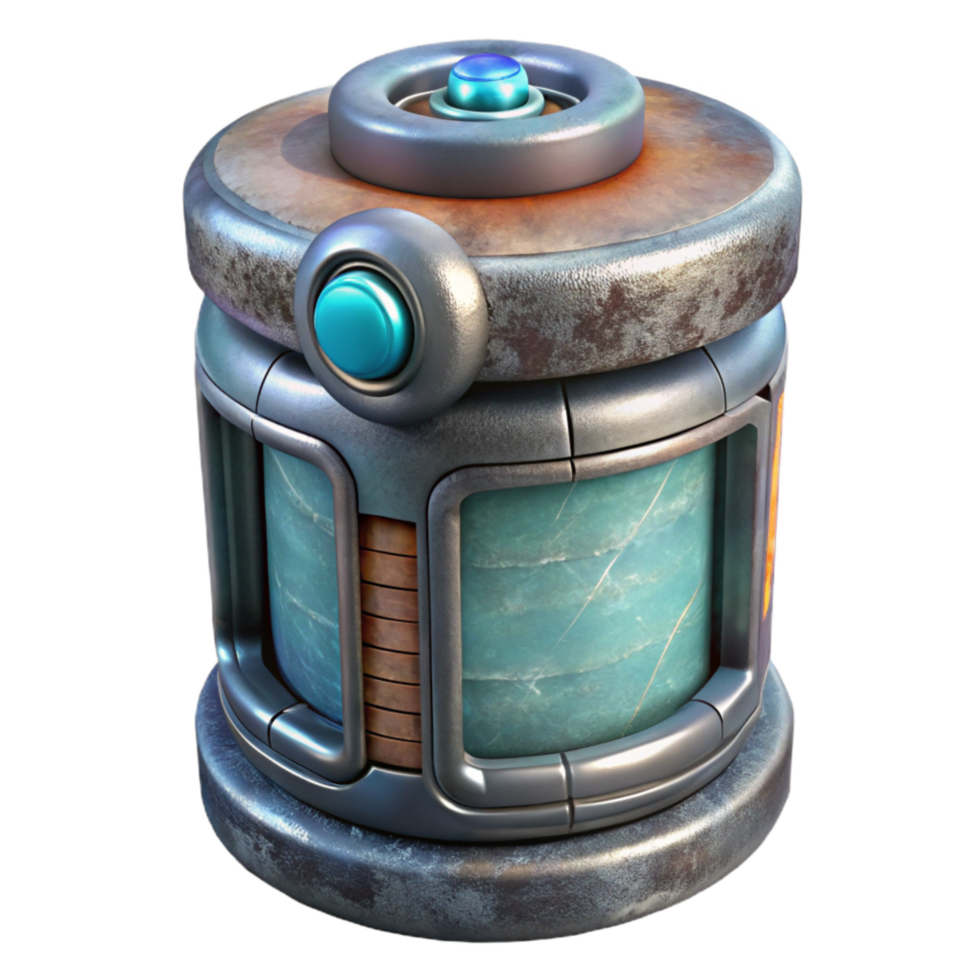 elegant creative Hydrogen Fuel Cell Closeup on Transparent Background detailed png