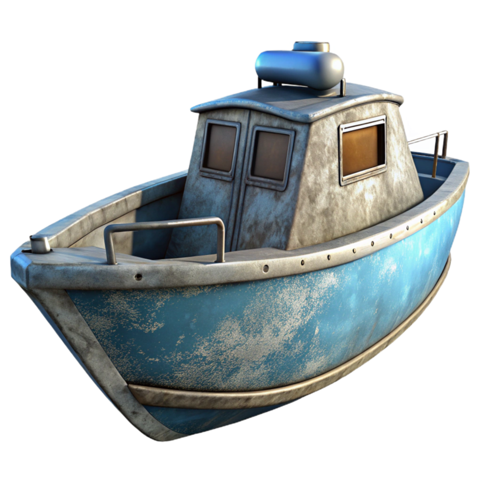 vibrant creative Hydrofoil Boat Side View premium png