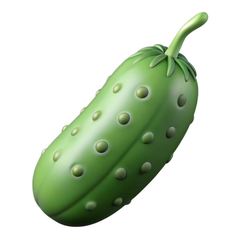 stunning traditional Hydroponic Cucumber on the Vine Close Up Cutout exclusive png