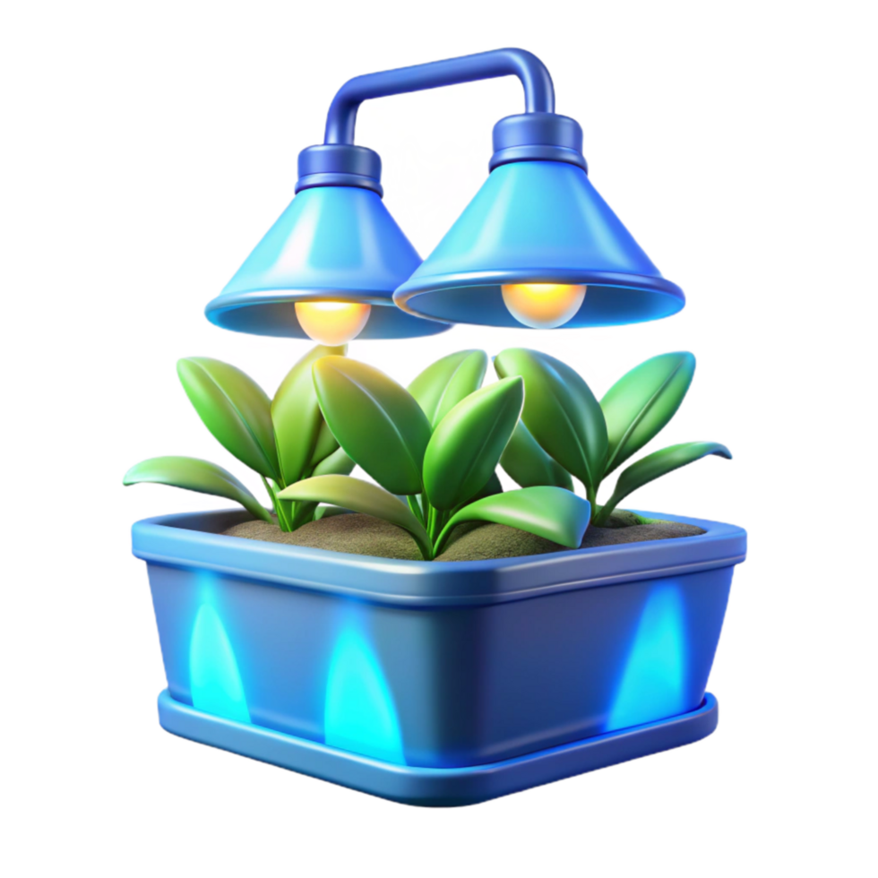 beautiful abstract Hydroponic Grow Lights Blue Spectrum high resolution png