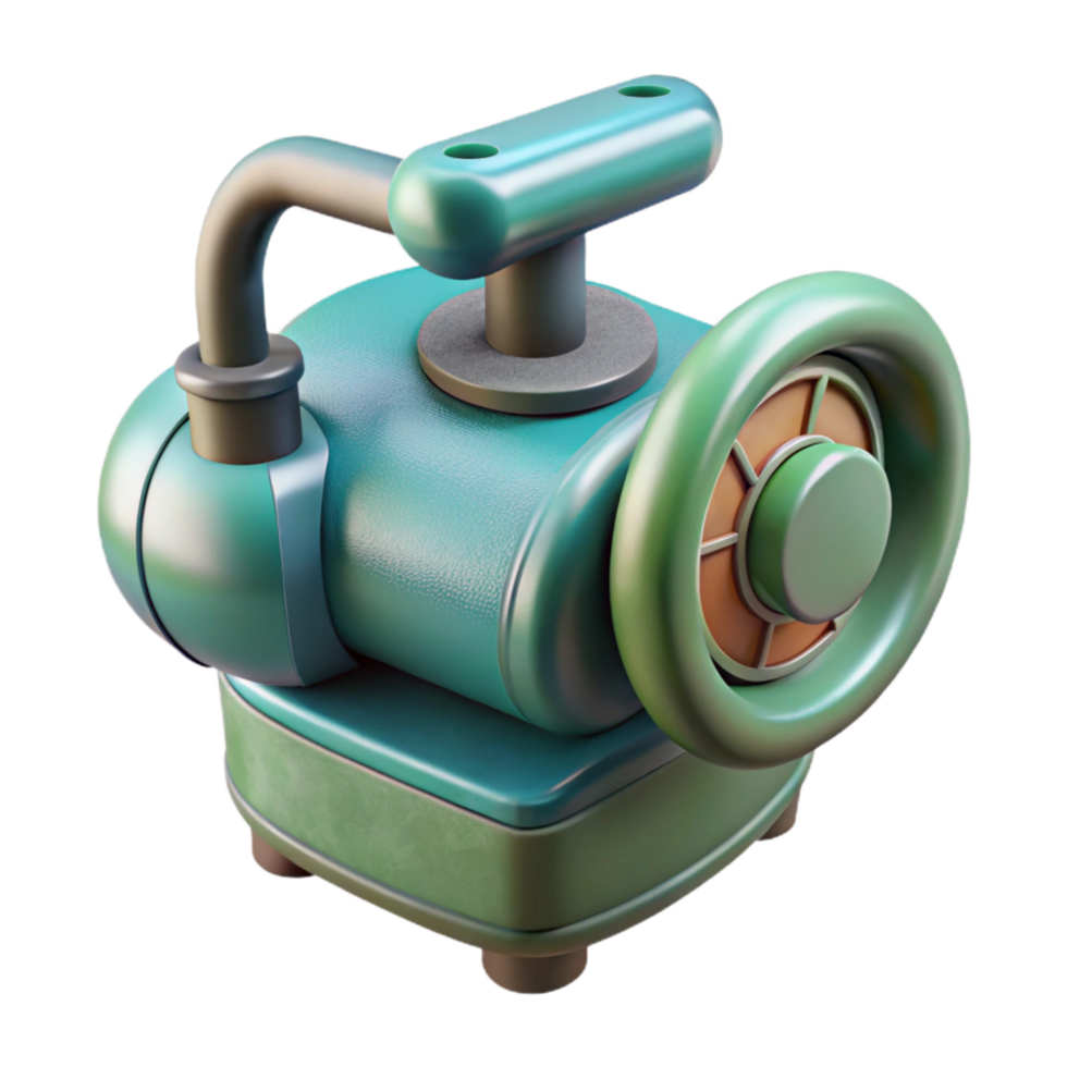 vibrant abstract Hydroponic System Air Pump Close Up Cutout detailed png