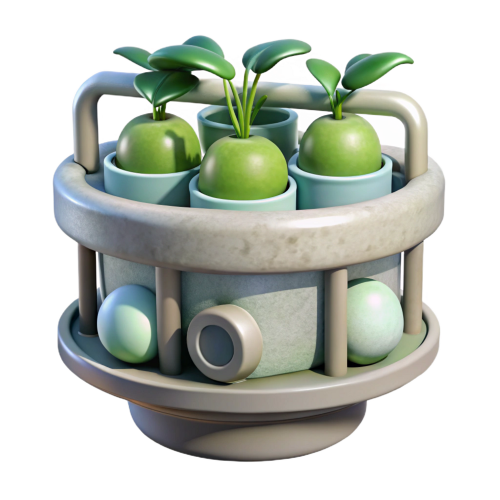 wonderful rustic Hydroponic System Close Up png
