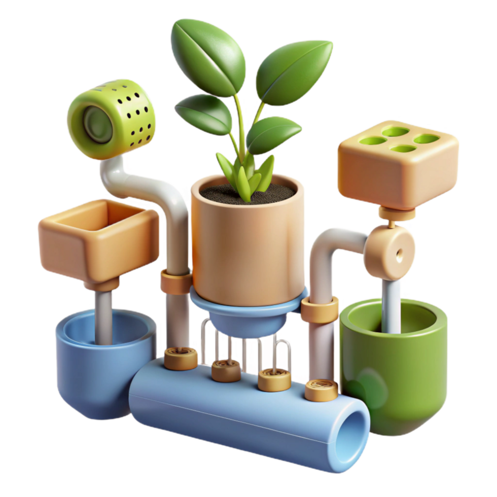 magnificent traditional Hydroponic System Components Diagram Cutout professional png