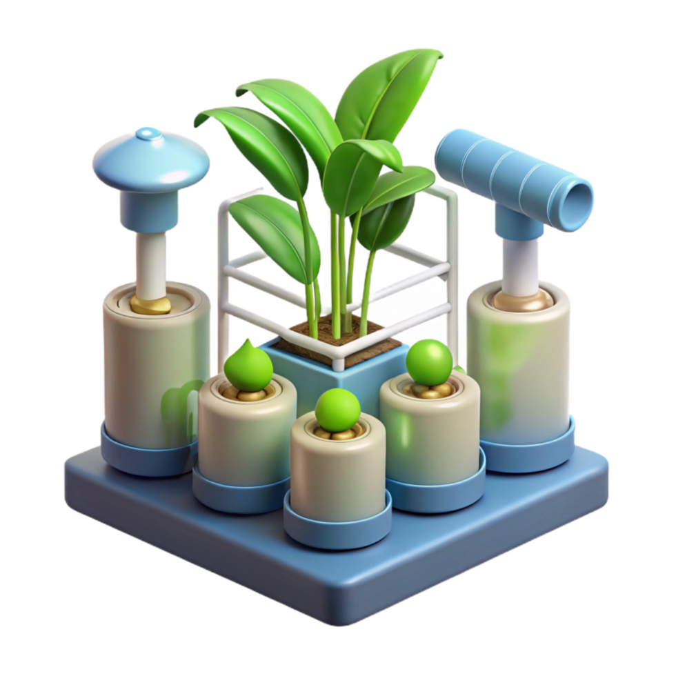 magnificent rustic Hydroponic System Diagram Labeled Isolated Cutout detailed png