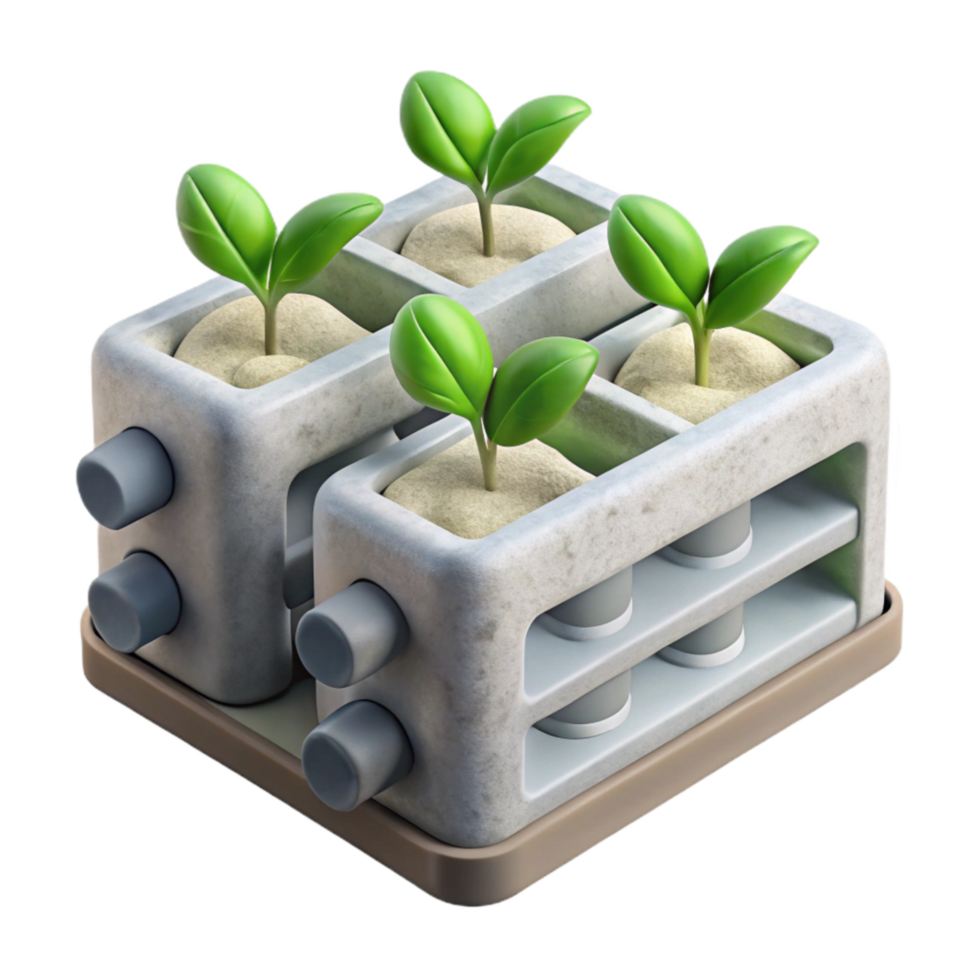 stunning minimalist Hydroponic System Nft Channels Transparent Background professional png